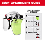 Milwaukee 48-73-1200 White Front Brim Vented Hard Hat w/4pt Ratcheting Suspension - Type 1, Class C