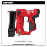Milwaukee 2540-20 M12 23 Gauge Pin Nailer