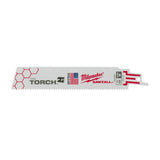 Milwaukee 48-01-7712 6" 10 TPI TORCH SAWZALL Blade for Thick Metal Bulk 100
