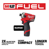 Milwaukee 2551-22 M12 FUEL SURGE 1/4 in. Hex Hydraulic Driver 2 Battery Kit