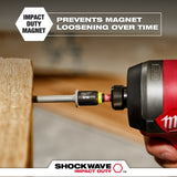 Milwaukee 49-66-4687 SHOCKWAVE Impact Duty 1/2" x 6" Magnetic Nut Driver Bulk 10