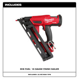 Milwaukee 2839-20 M18 FUEL 15 Gauge Finish Nailer