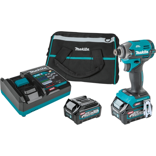 Makita GDT02D 40V max XGT® Brushless Cordless 4‑Speed Impact Driver Kit (2.5Ah)