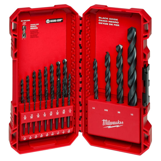 Milwaukee 48-89-2801 THUNDERBOLT Black Oxide Drill Bit Set â€“ 21PC