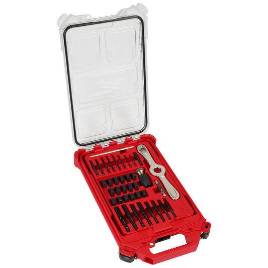 Milwaukee 49-22-5604 38PC SAE Tap & Die PACKOUT Set w/ HEX-LOK 2-in-1 Handle