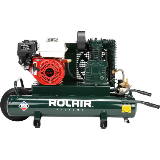 Rolair 4090HK17-0001,  163 cc (5.5 HP) Honda Gas Portable Belt Drive Air Compressor