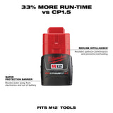 Milwaukee 48-59-2420 M12 REDLITHIUM 2.0Ah Battery and Charger Starter Kit