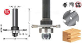 Amana Tool - 53410-1 Slotting Cutter Assembly 3 Wing x 1-7/8 Dia x 1/4 x 1/2" Shank