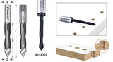 Amana Tool - 314009 Carbide Tipped Through-Hole Boring Bit R/H 3/8 Dia x 70mm Long x 10mm