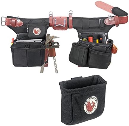 Occidental Leather 9515 Adjust-to-Fit Oxy Light Framer Tool Belt Set Bundle w/ 9501 Clip-On Pouch (2 Pieces)