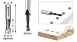 Amana Tool - 201009 Carbide Tipped Brad Pt. Boring Bit R/H 3/8 Dia x 57mm Long x 10mm Shank
