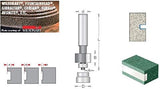 Amana Tool - 57106 Carbide Tipped Face Inlay Solid Surface 7/8 Dia x 1/2 Shank