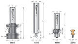 Amana Tool - 49498 Carbide Tipped Corner Round 1/8 Radius x 3/4 Dia x 3/8 x 1/2" Shank