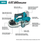 Makita XBP04Z 18V LXTÂ® Lithiumâ€‘Ion Compact Brushless Cordless Band Saw, Tool Only