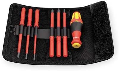 Wera Tools - 05003473001 - 6-1/16 6-in-1 Electrician Insulated Multi-Bit Screwdriver Set; Number of Pieces: 7