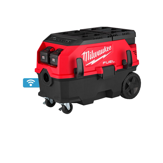 Milwaukee 0888-22HD M18 FUEL 9 Gallon Dual Battery Dust Extractor w/ PACKOUT Compatibility and VACLINK Kit