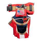 USA American Flag Carpenters Set Badger Tool Belts 461176 Occidental Leather