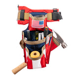 USA American Flag Carpenters Set Badger Tool Belts 461176 Occidental Leather