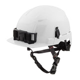 Milwaukee 48-73-1321 White Front Brim Safety Helmet (USA) - Type 2, Class E