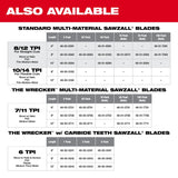 Milwaukee 48-01-7091 6" 8/12 TPI SAWZALL Blade for Multi-Material Bulk 100