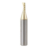 Amana Tool CNC Solid Carbide Spiral O Flute Up-Cut, Aluminum Cutting Router Bit, ZrN Coated, 51373-Z, 1/8 D x 5/16 CH x 1/4 SHK x 1-1/2 Inch L