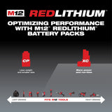 Milwaukee 48-11-2402 M12 REDLITHIUM XC 3.0Ah High Capacity Battery Pack