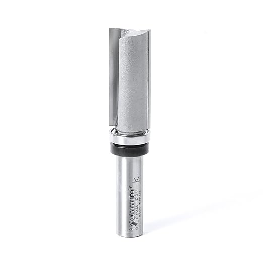Amana Tool 45465 Carbide Tipped Flush Trim Plunge Template Router Bit 3/4 Dia x 1-3/4 x 1/2 Inch Shank with Upper Ball Bearing