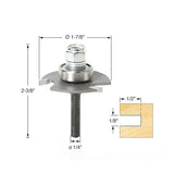 Amana Tool - 53406 Slotting Cutter Assembly 3 Wing x 1-7/8 Dia x 1/8 x 1/4" Shank