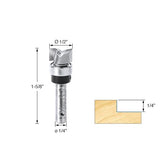 Amana Tool - 45460-S Carbide Tipped Flush Trim Plunge Template 1/2 Dia x 1/4" Shank