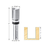 Amana Tool 45463 Carbide Tipped Flush Trim Plunge Template Router Bit 3/4 Dia x 1 Inch x 1/2 Shank with Upper Ball Bearing