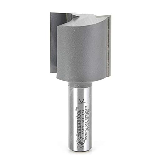 Amana Tool - 45450 Carbide Tipped Straight Plunge High Production 1-1/4 Dia x 1-1/4 x 1/2