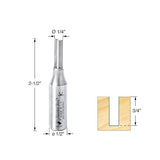 Amana Tool - 45408 Straight Plunge High Production 1/4 Dia x 3/4 x 1/2" Shank