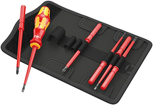 WERA 05003470001 KK VDE 60I/7 INSULATED INTERCHANGEABLE BLADE POUCH SET