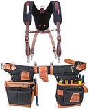 Occidental Leather 9850 Adjust-to-Fit Fat Lip Tool Belt Set Black Bundle w/ 5055 Stronghold Suspension System (2 Pieces)