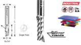 Amana Tool - 51644 Solid Carbide CNC Spiral 'O' Single Flute, Aluminum Cutting 1/2 Dia x 1