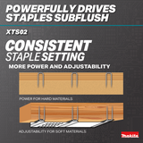 Makita 18V LXT Lithium‑Ion Brushless Cordless 1/4 in Narrow Crown Stapler, 18 Ga., Tool Only