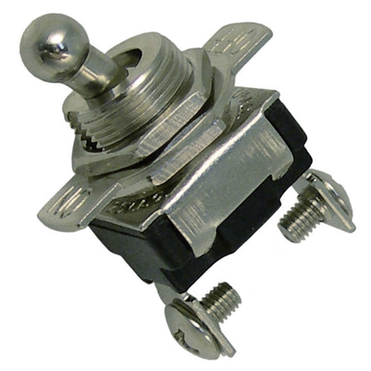 Pico 5511PT On-Off Toggle Switch SPST Ball Hndle Indicator Plate 1/2" Mt Hole 12V 10A 1/pk