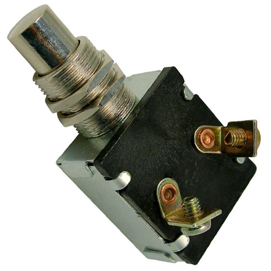Pico 5512PT Push-Button Momentary On Switch 5/8" Mount Hole  2 Screws  12V 15A 6V 25A 1/pk