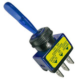 Pico 5537PT On-Off Toggle Illuminated Blue Switch SPST 1/2" Mnt Hole 1/4" Tab 12V 16A 1/pk