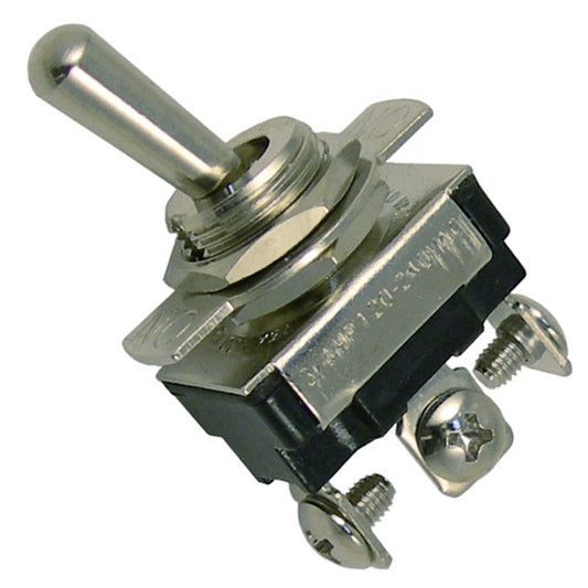 Pico 5546PT On-Off-On Toggle SPDT Bat Handle Indicator Plate 3 Screw 1/2" Hole 12V 10A 1/pk