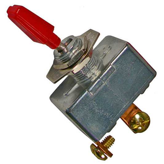 Pico 5572PT On-Off Toggle Red Bat Indicator Plate Die-Cast 2 Screws 1/2" Hole 12V 50A 1/pk