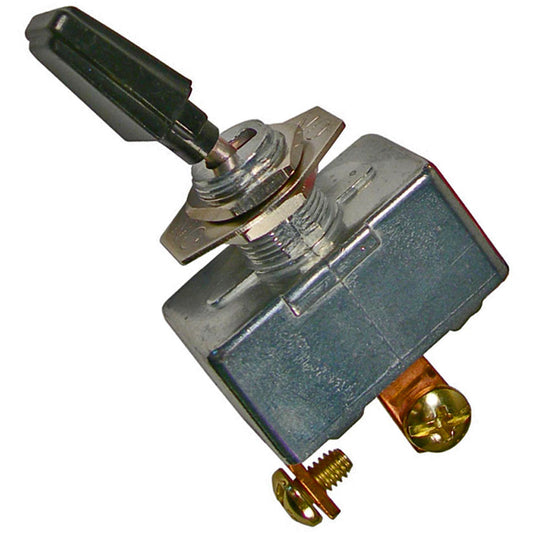 Pico 5573PT On-Off Toggle Black Bat Indicator Plate Die-Cast 2 Screws 1/2" Hole 12V 50A 1/pk