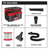 Milwaukee 0970-20 M18 FUEL PACKOUT 2.5 Gallon Wet/Dry Vacuum