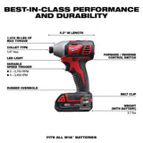 Milwaukee 2656-22CT M18 1/4 in. Hex Impact Driver CP Kit