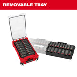 Milwaukee 49-66-6803 SHOCKWAVE Impact Duty Socket 1/2ÃƒÂ¢Ã¢â€šÂ¬Ã‚Â Dr 16PC MM PACKOUT Set
