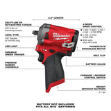 Milwaukee 2554-20 M12 FUEL Stubby 3/8 in. Impact Wrench