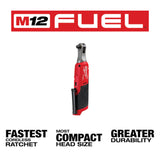 Milwaukee 2567-20 M12 FUEL 3/8" High Speed Ratchet