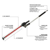 Milwaukee 49-16-2719 M18 FUEL QUIK-LOK Articulating Hedge Trimmer Attachment