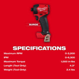 Milwaukee 2761-20 M18 FUEL SURGE 1/4" Hex Hydraulic Driver