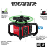 Milwaukee 3702-21 M18 Green Interior Rotary Laser Level Kit w/ Remote/Receiver & Wall Mount Bracket